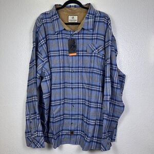 Legendary Whitetails Flannel Plaid Shirt. Sz 4XL.